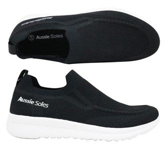 Black/White Aussie Soles Sunshine leisure shoes