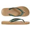 Olive/black Aussianas Classic Arch Support Thongs